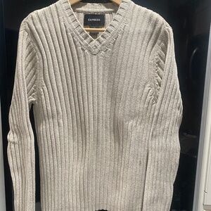 EXPRESS Vintage V Neck Sweater Sz M